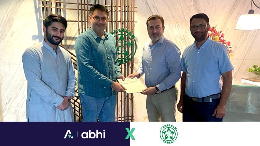 ABHI, an embedded finance company announced a partnership with Pakistan Cables Limited, the leading cable manufacturer in Pakistan.