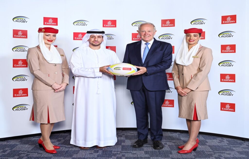 Emirates has announced a new multi-year partnership as the Title Sponsor of Asia Rugby