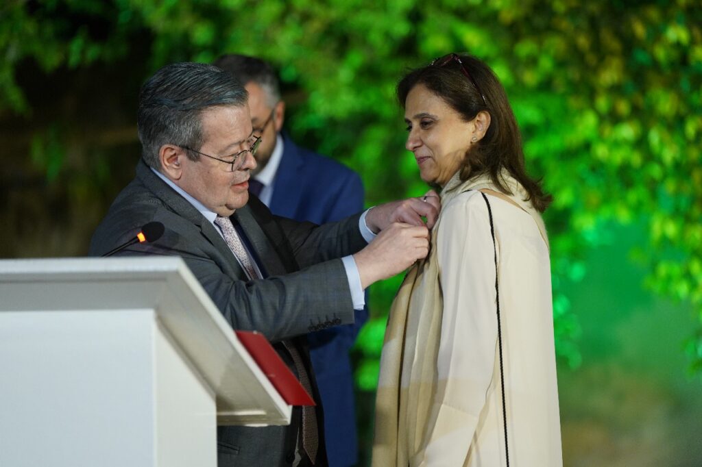 Dr. Nadhra Shahbaz Khan, an art historian and Associate Professor at LUMS, has been awarded the Ordre des Palmes Académiques