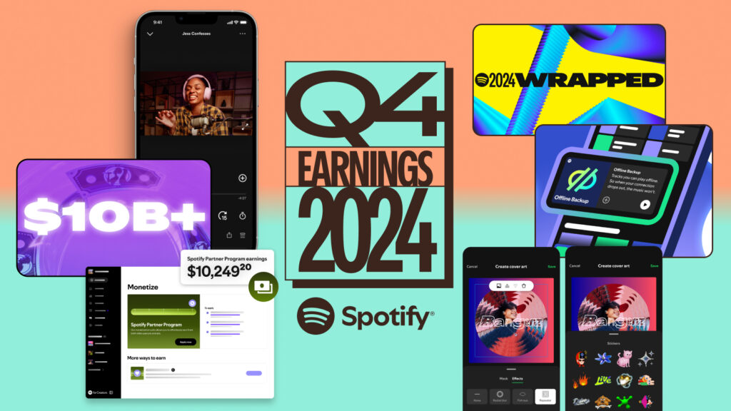 Spotify released its Q4 2024 earnings, closing Q4 stronger than ever by outperforming across key metrics and celebrating the first full year of profitability