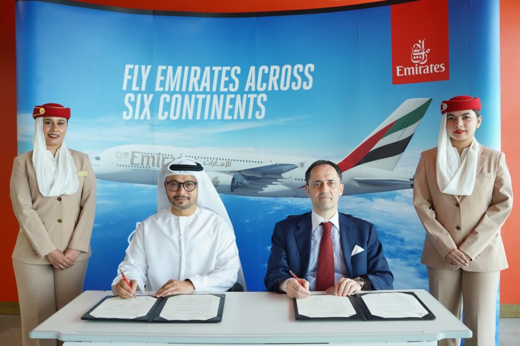 Emirates, the world's largest international airline, has signed a Memorandum of Understanding (MOU) with the Consulate of Italy in Karachi to seamlessly facilitate diplomatic travel and promote cultural and business ties between Pakistan and Italy in Karachi.
