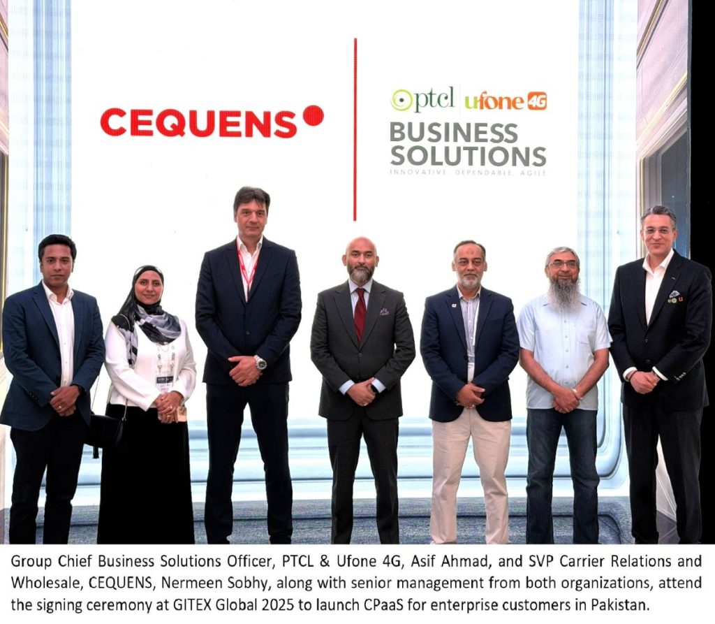 PTCL Group, CEQUENS sign MoU at GITEX GLOBAL 2025 as partners to launch CPaaS in Pakistani enterprise market