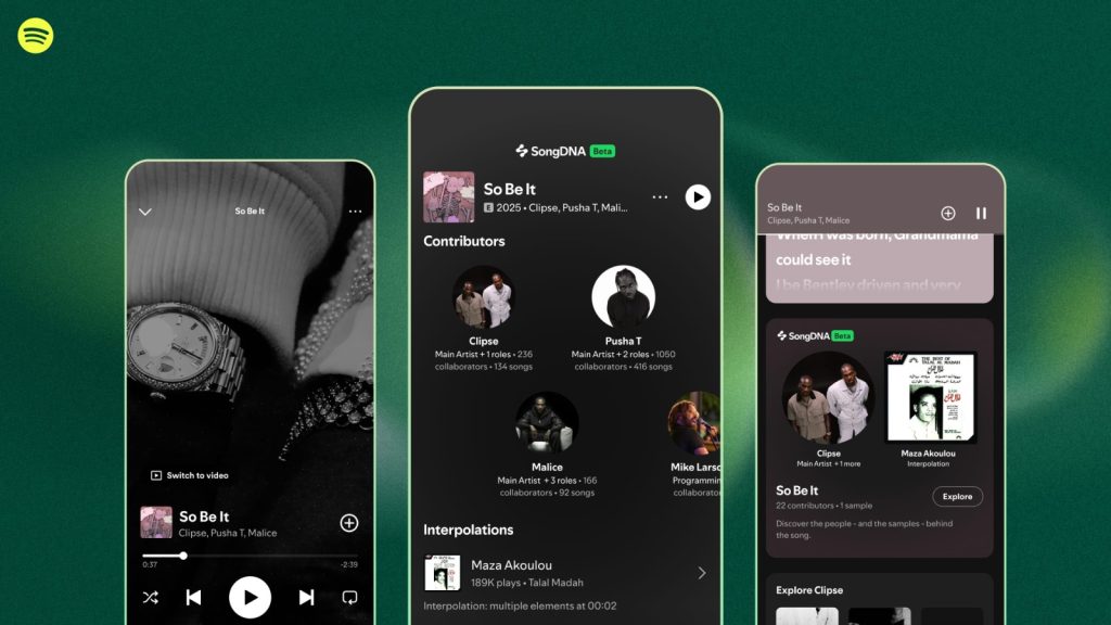 Spotify Launches SongDNA: A New Feature That Reveals the Creative Connections Behind Every Track