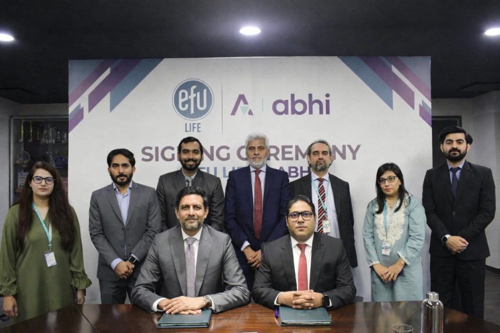 ABHI Microfinance Bank Limited has entered into a strategic agreement with EFU Life Assurance Ltd
