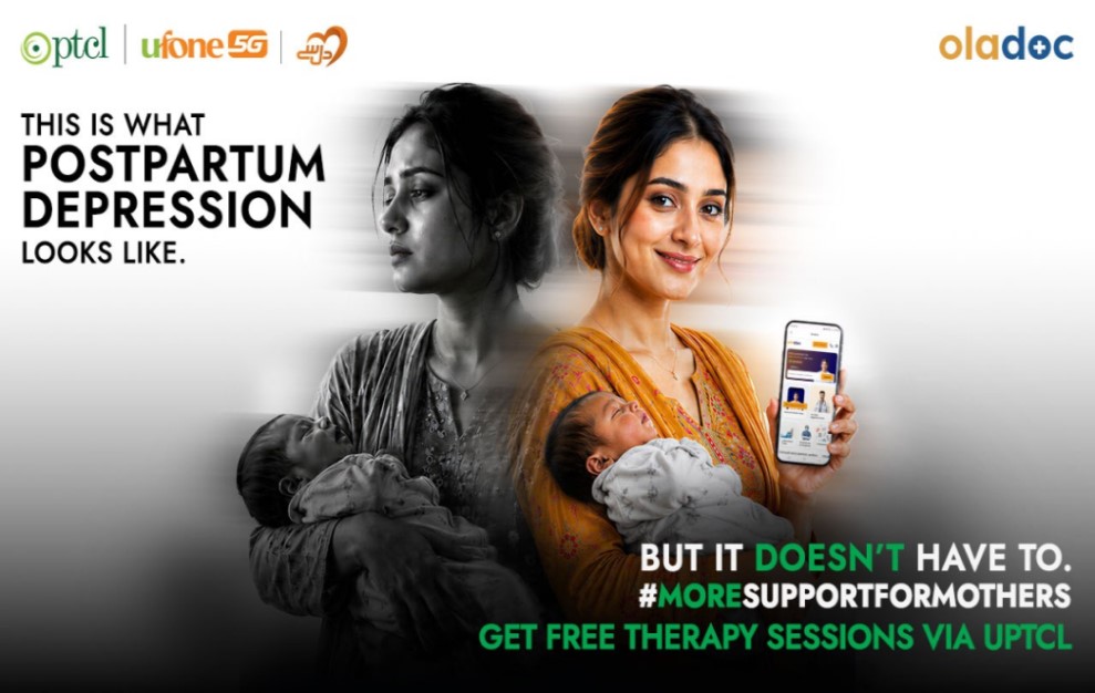 PTCL & Ufone Partner with Oladoc to Bring Free Mental Health Support to Pakistan’s New Mothers