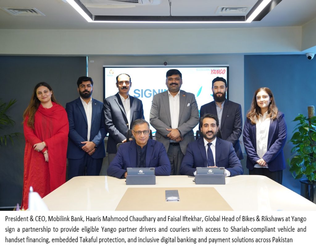 Mobilink Bank, Yango Pakistan partner to enable Shariah-compliant