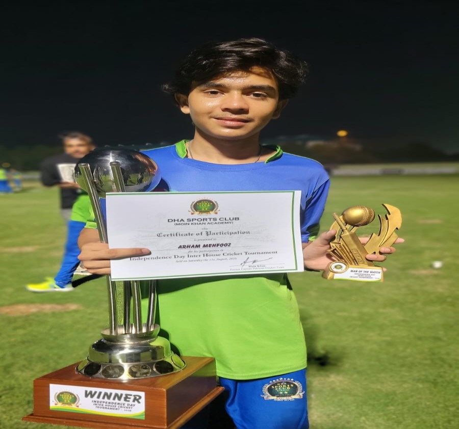 Young Cricketer Arham Mehfooz